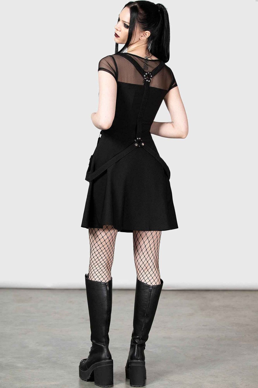 Women KILLSTAR Dresses | Kounter Kulture Skater Dress Black