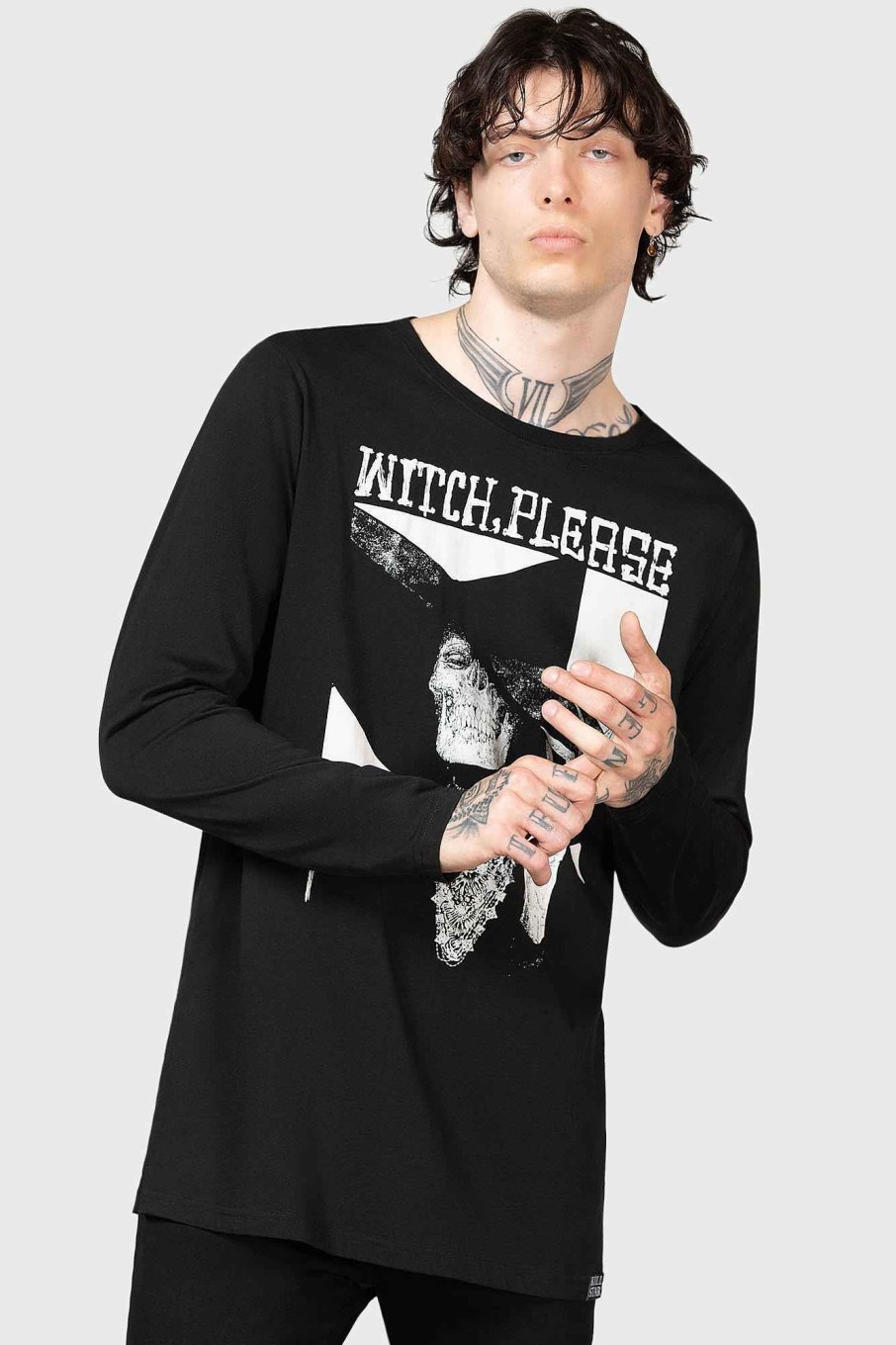 Women KILLSTAR Tops | Wytch Gaze Long Sleeve Top Black