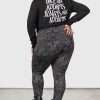 Plus MGM WEDNESDAY Bottoms | I'M Saaaorry Leggings [Plus] Black