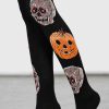 Accessories KILLSTAR Socks & Tights | Morbid Over Knee Socks Black