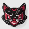 Home KILLSTAR Bedding & Cushions | Purr Evil Filled Shape Cushion Red