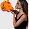 Accessories KILLSTAR Handbags | Grave Digger Skull Handbag [ Velvet] Orange