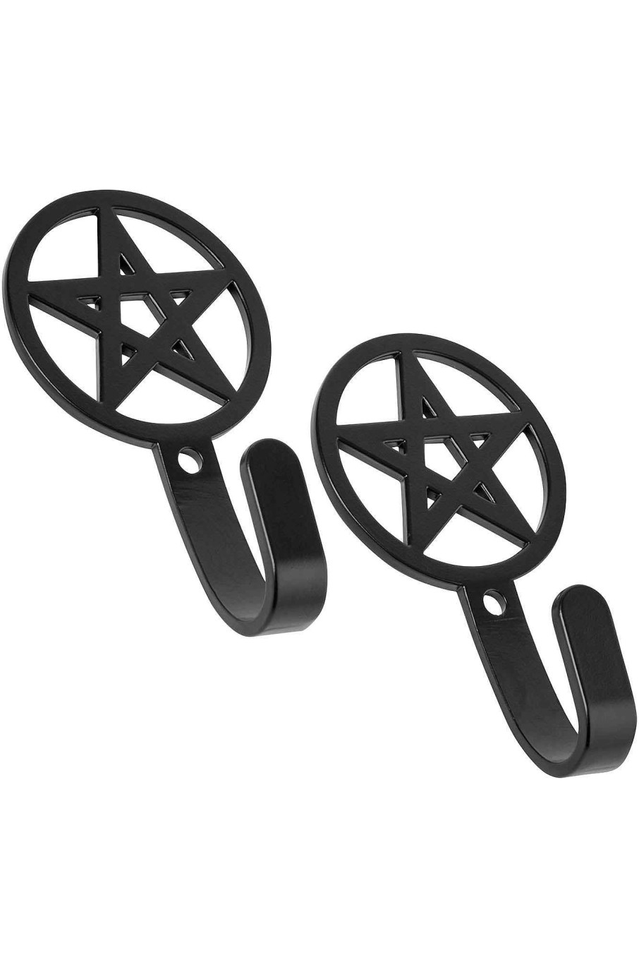 Home KILLSTAR Storage | Pentagram Hooks Black