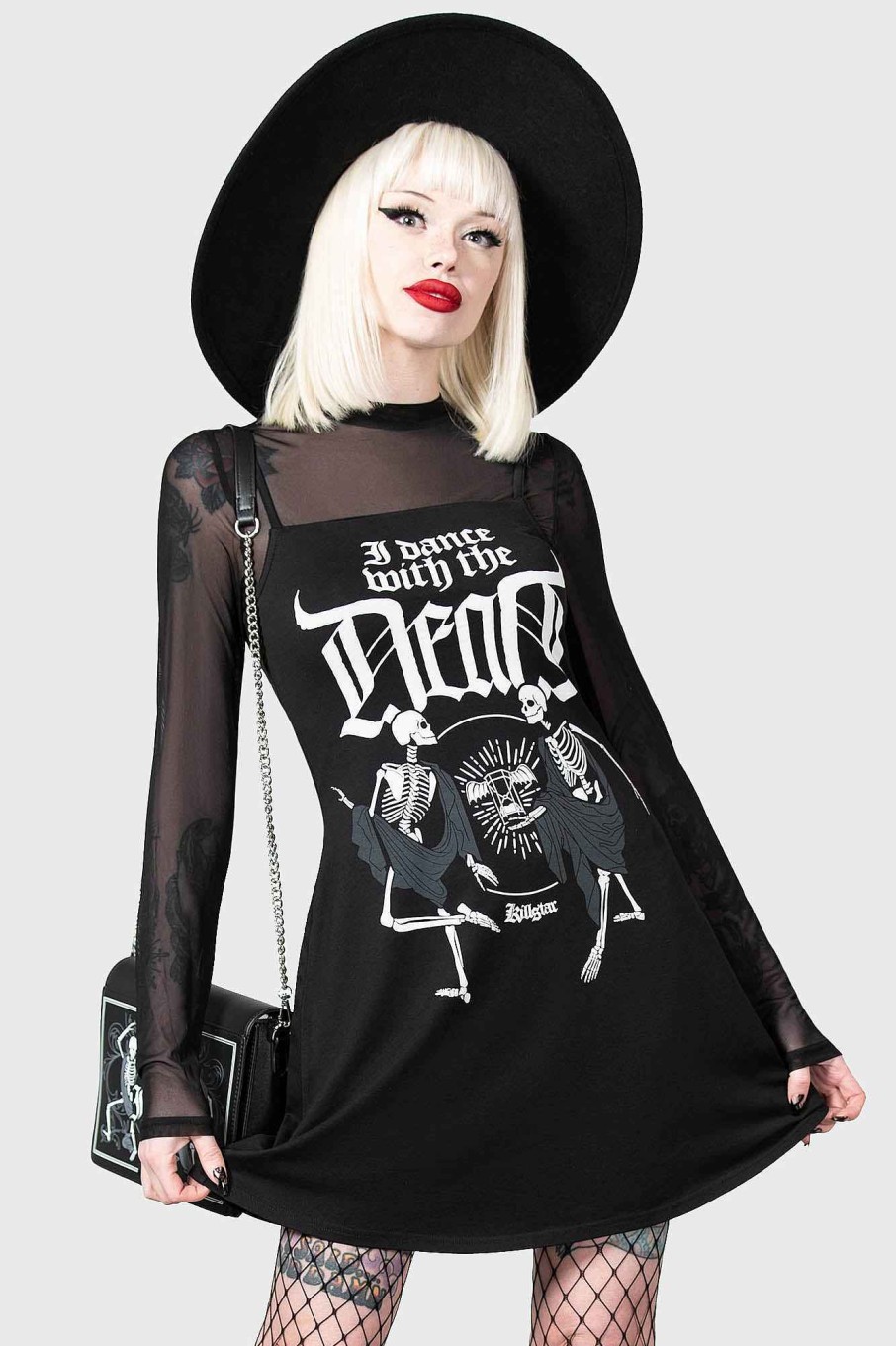 Women KILLSTAR Dresses | Deathdanse Two-Piece Dress Black