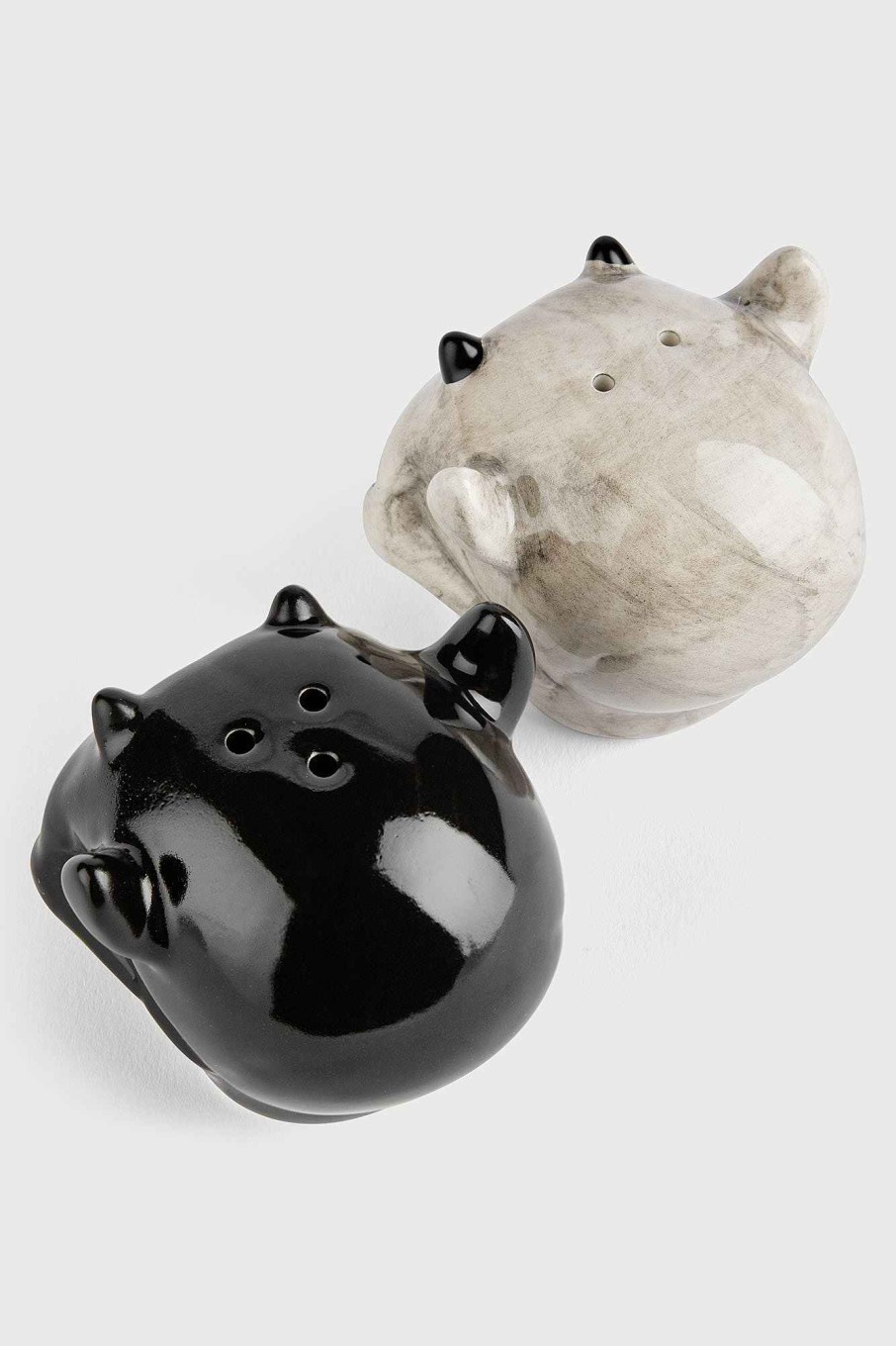 Home KILLSTAR Tableware | Ashmedai Salt & Pepper Shaker Black