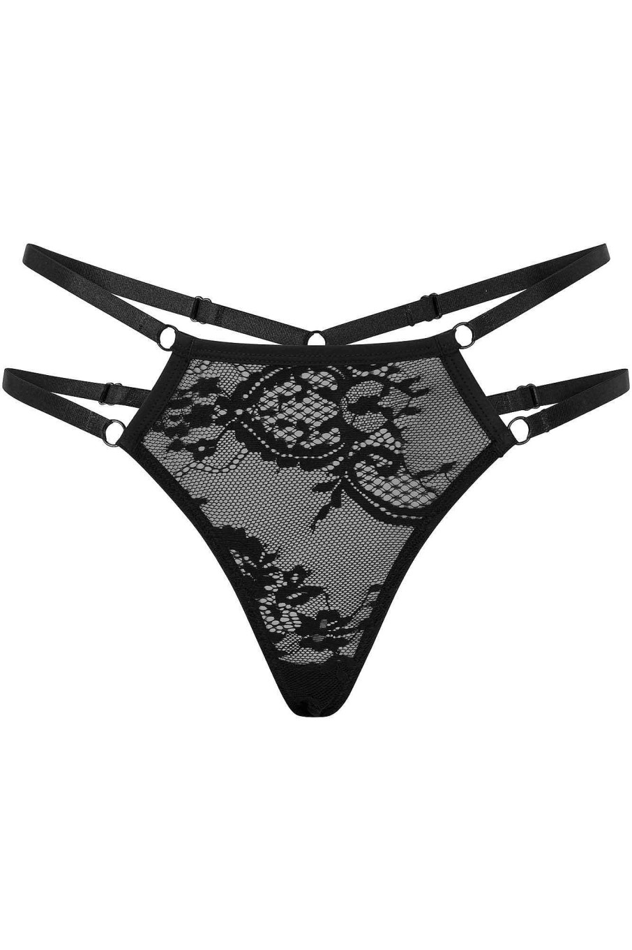 Women KILLSTAR Intimates | Fang Lace Panty Black