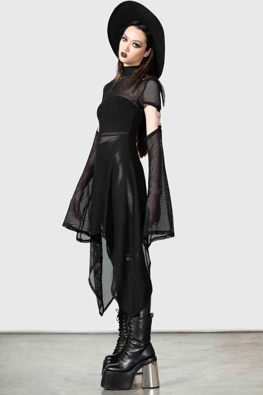 Women KILLSTAR Tops | Saturns Tunic Black