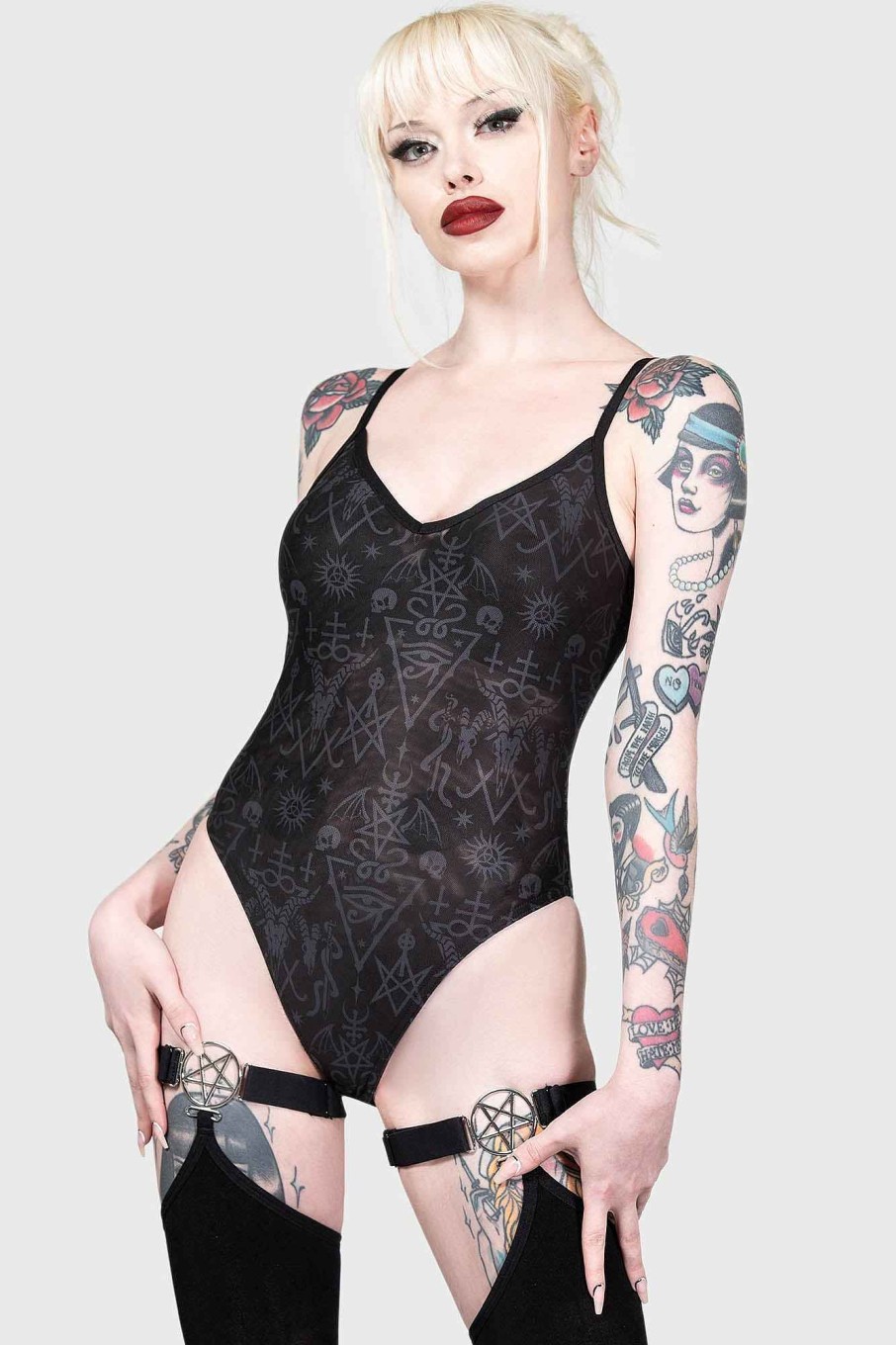 Women KILLSTAR Intimates | Your High-Priestess Bodysuit Black