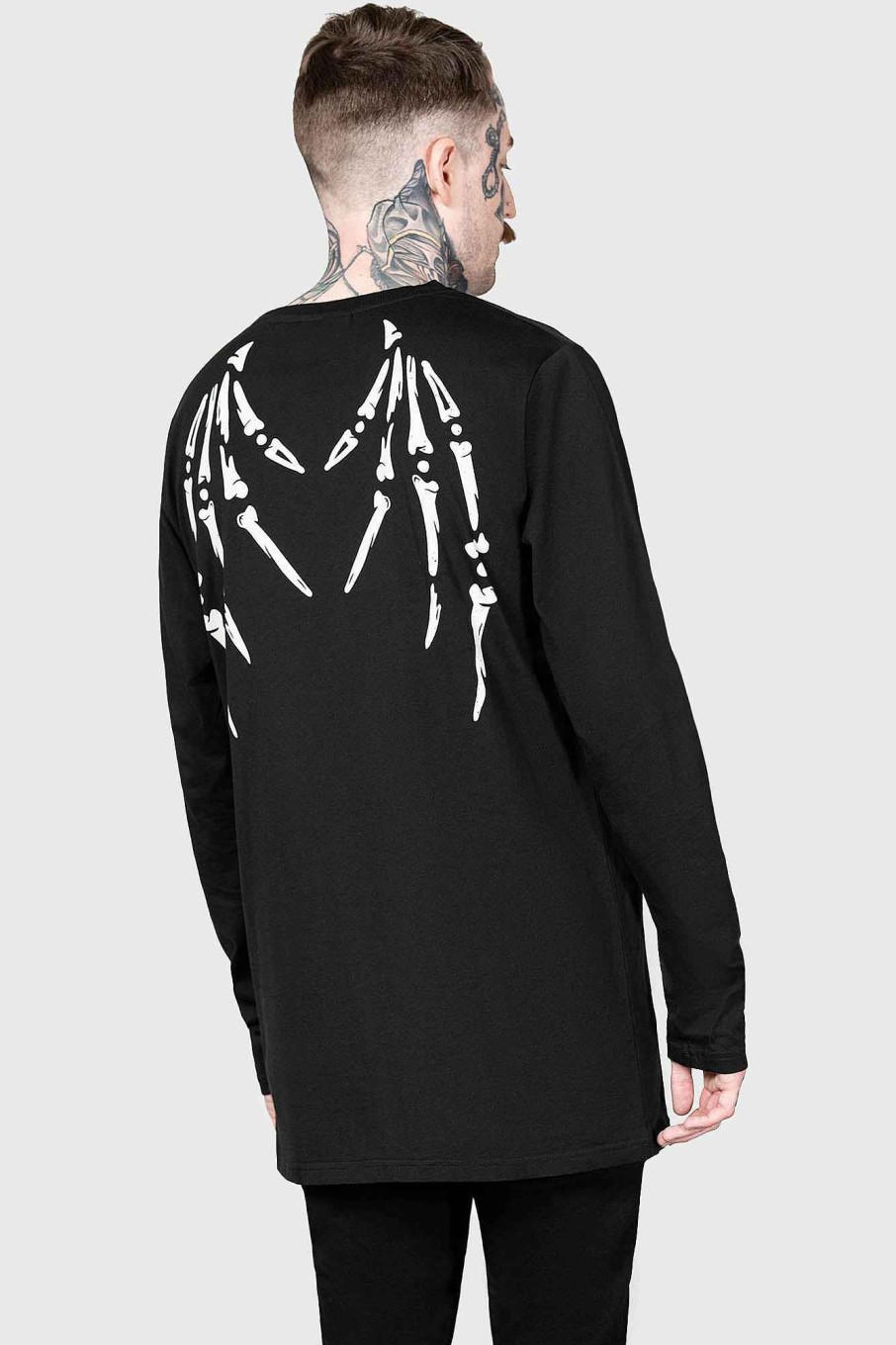 Kreeptures KILLSTAR Tops | Batbone Long Sleeve Top Black