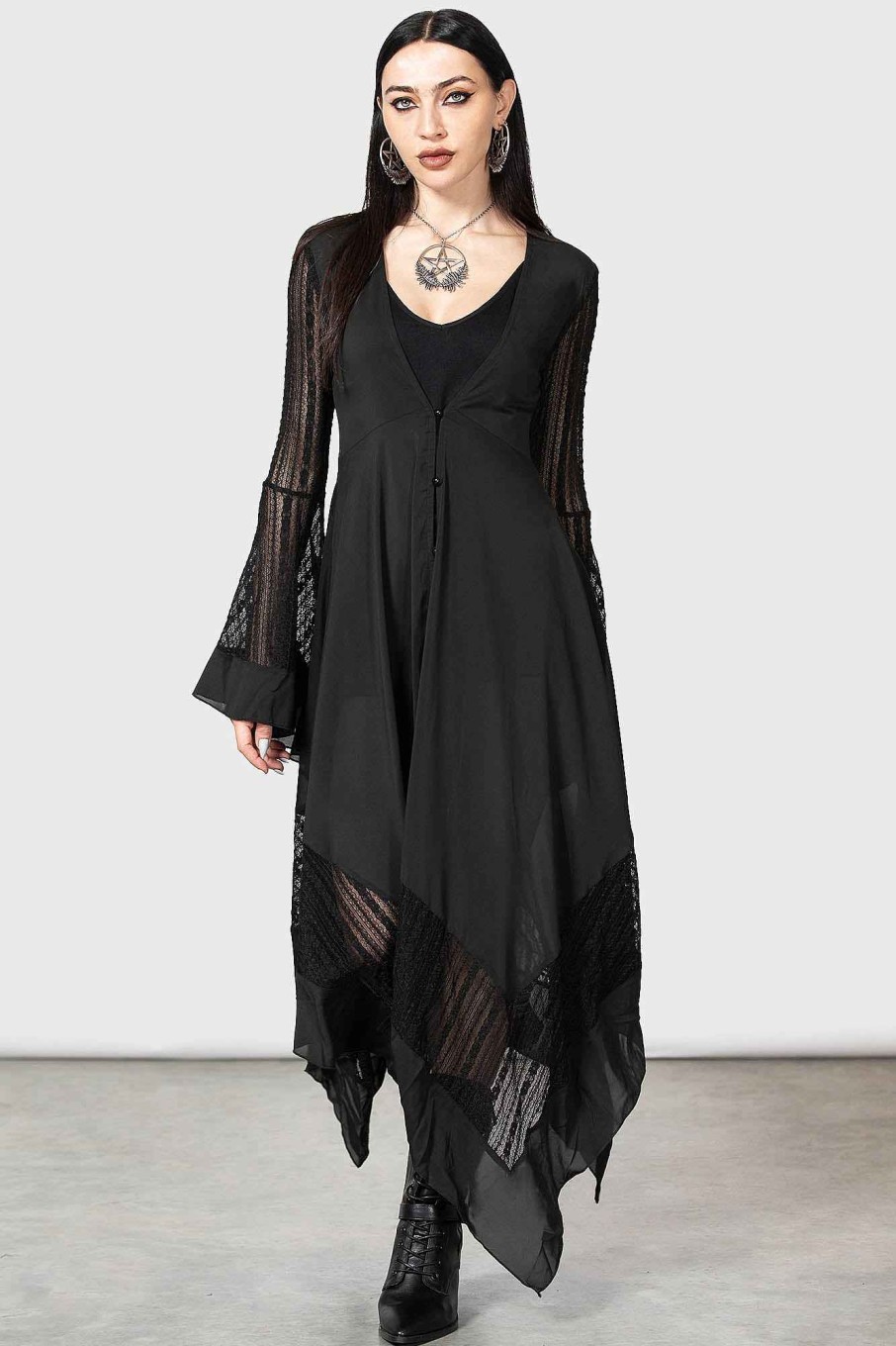 Women KILLSTAR Dresses | Valdermerca Maxi Dress Black