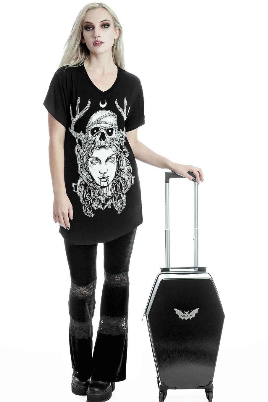 Accessories KILLSTAR Travel Bags | Casket Carry Case Black