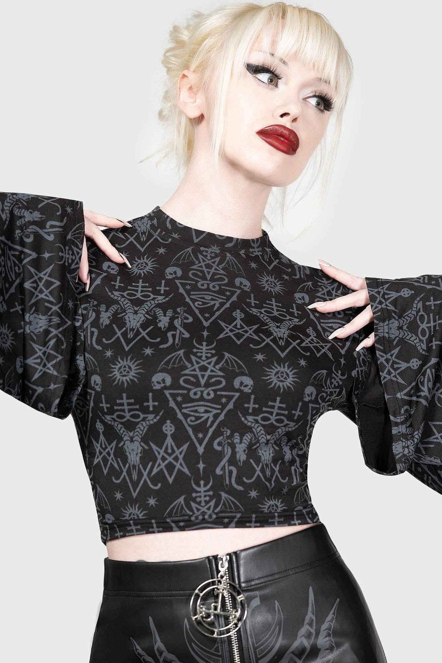 Women KILLSTAR Tops | Nightmagick Top Black