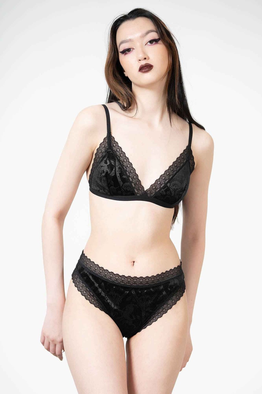 Women KILLSTAR Intimates | Hear Me Roar Bralet [B] Black