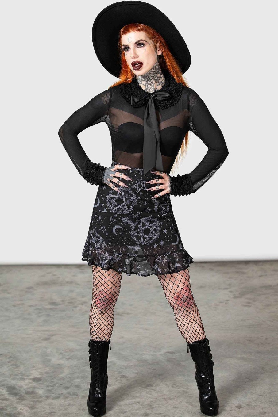 Women KILLSTAR Skirts | Gretel Mini Skirt Black