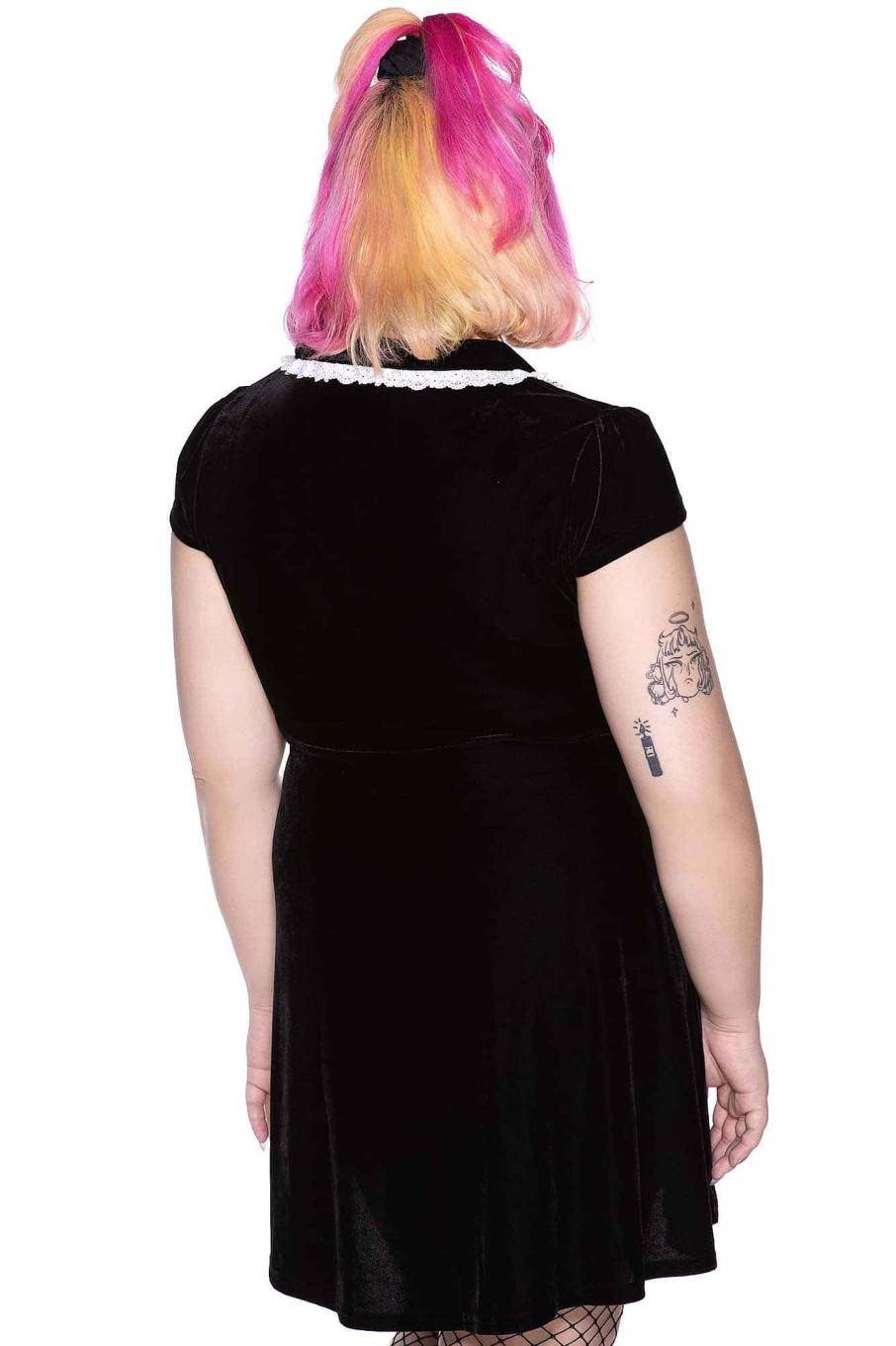 Plus KILLSTAR Dresses | Every Mourning Collar Dress [B] [Plus] Black