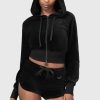 Women KILLSTAR Outerwear | Eternal Rest Zip Hoodie Black