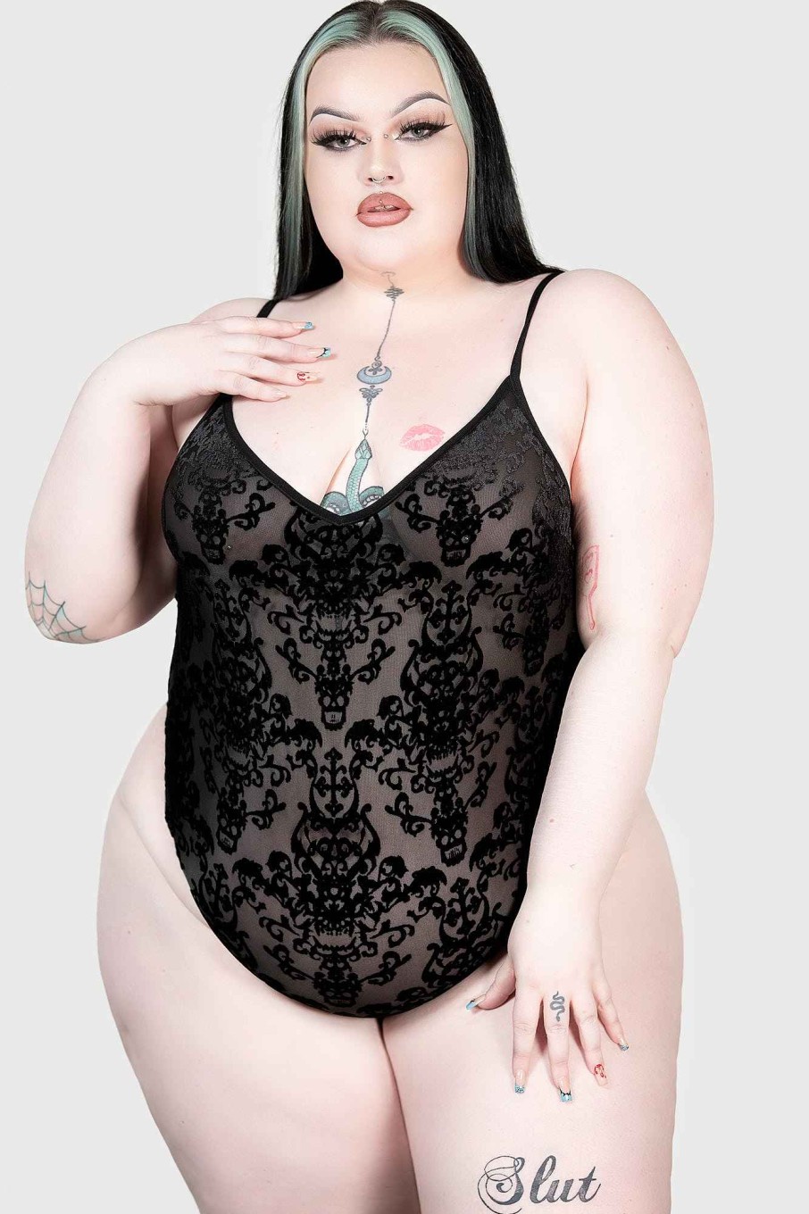 Plus KILLSTAR Intimates | Daemonic Forces Bodysuit [Plus] Black