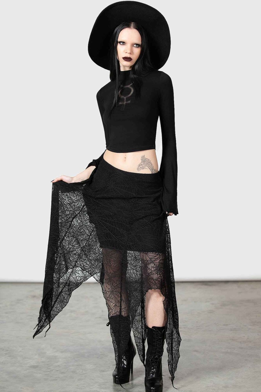 Women KILLSTAR Skirts | Caroline Skirt Black