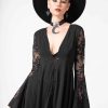 Women KILLSTAR Dresses | Misty Night Maxi Dress Black