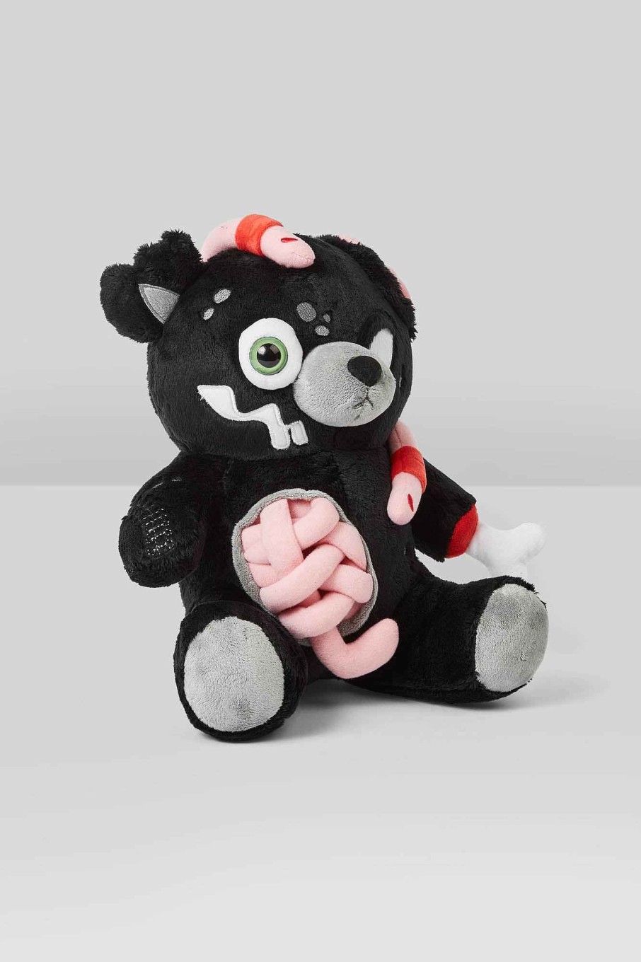 Kreeptures KREEPTURES | Undead Teddy: Dead As Night Plush Toy Black