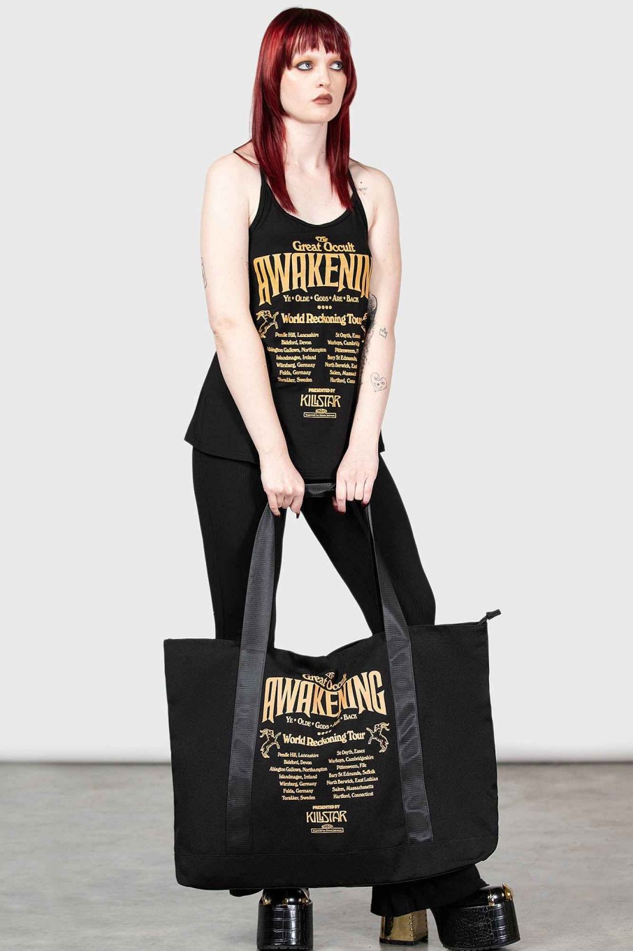 Accessories KILLSTAR Travel Bags | Reckoning Tote Bag Black