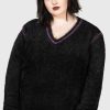 Plus KILLSTAR Knitwear | Emiliana Sweater [Plus] Black