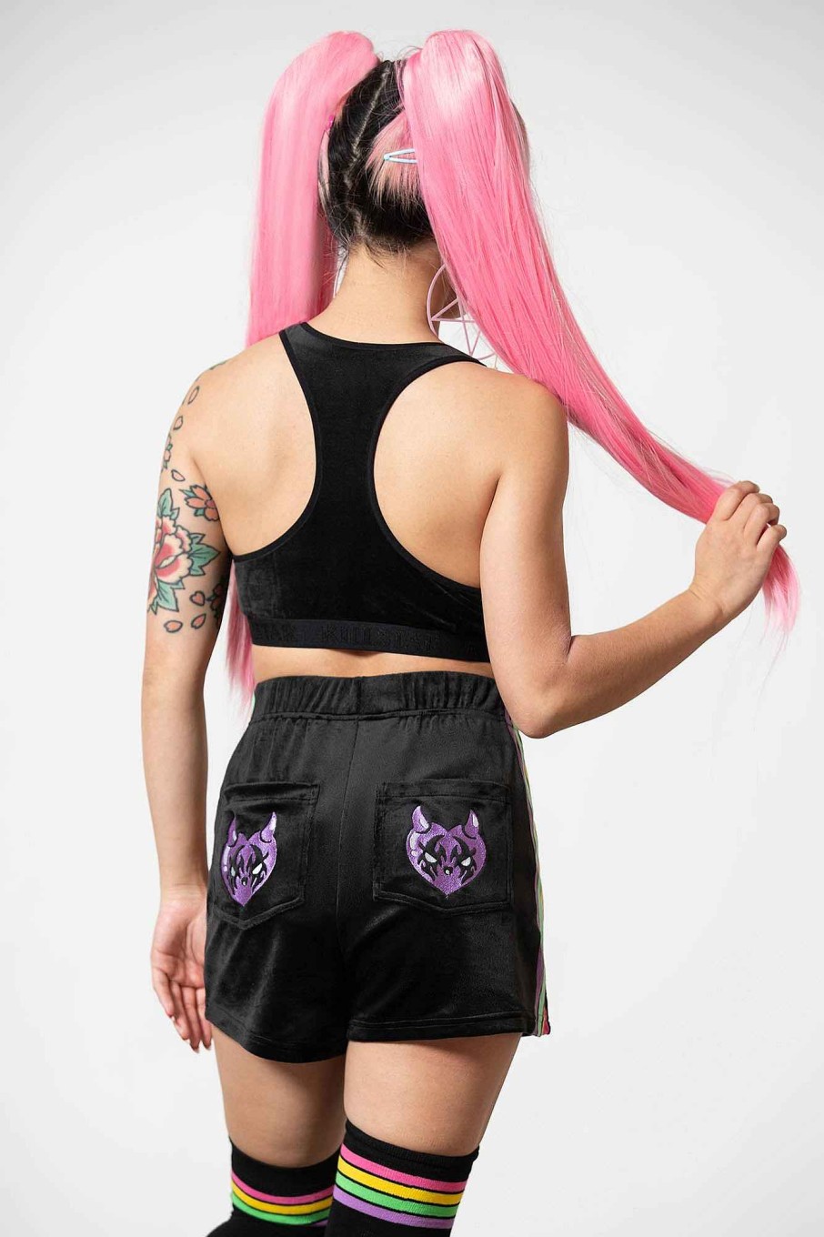 Women KILLSTAR Intimates | Groovy Velour Bralet Black