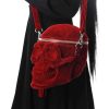 Accessories KILLSTAR Handbags | Grave Digger Skull Handbag [Blood] Red