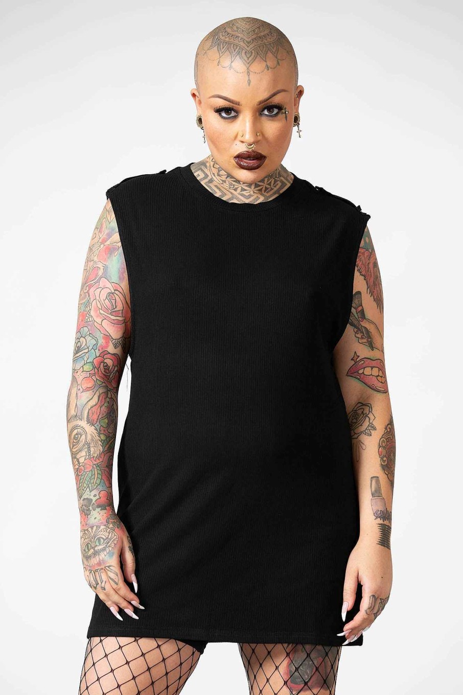 Men KILLSTAR Tops | Raptor Vest Black