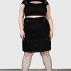 Plus KILLSTAR Skirts | Punktured Skirt [Plus] Black