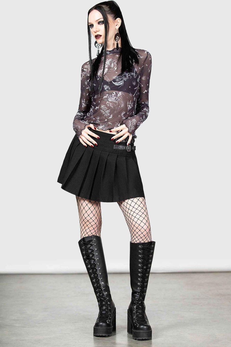 Women KILLSTAR Skirts | Sheenah Skirt Black