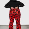 Plus KILLSTAR Co-Ords | Suspiria Mood Flares [Black/ ] [Plus] Red