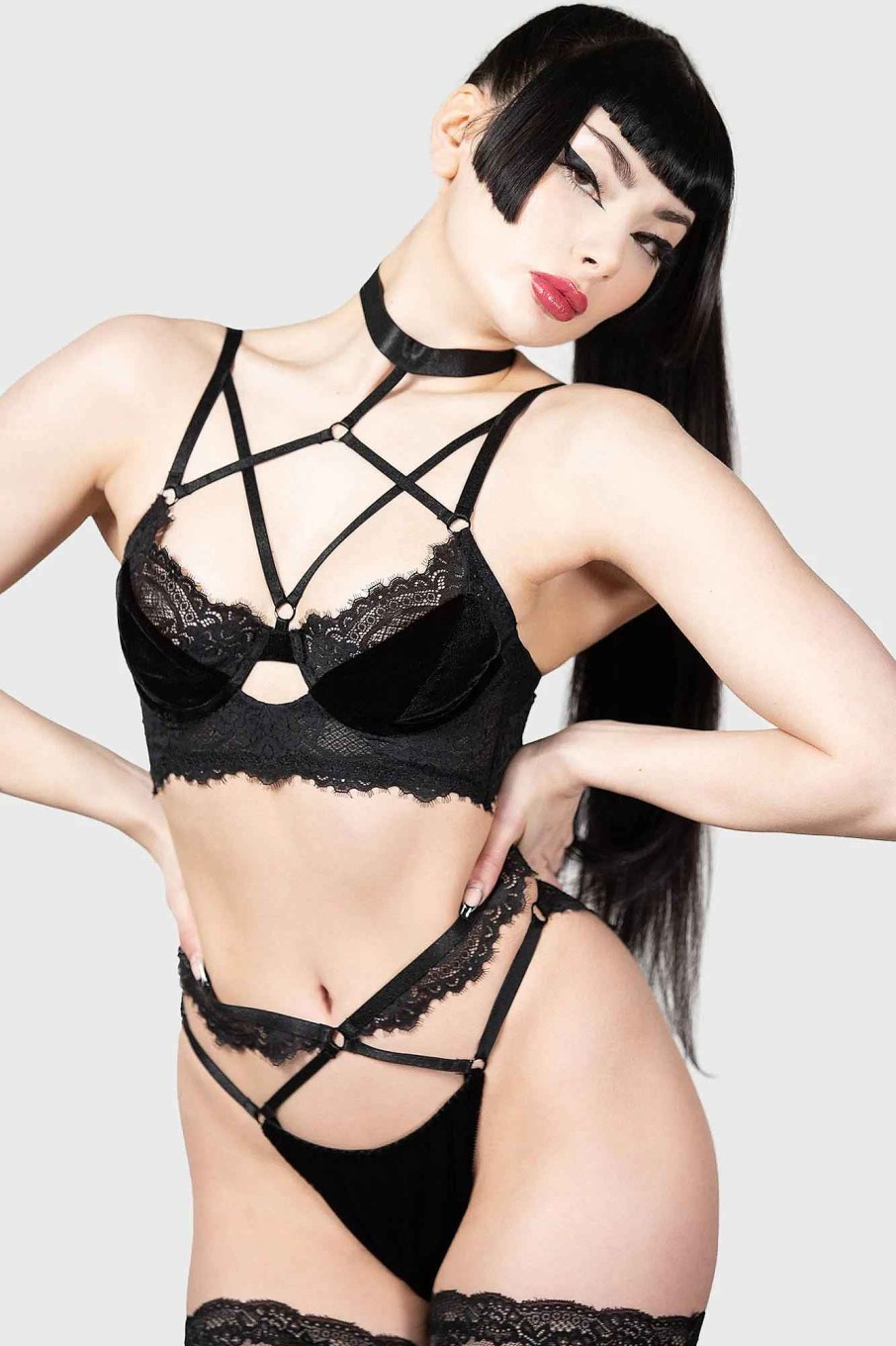 Women KILLSTAR Intimates | Affinity Bondage Panty Black