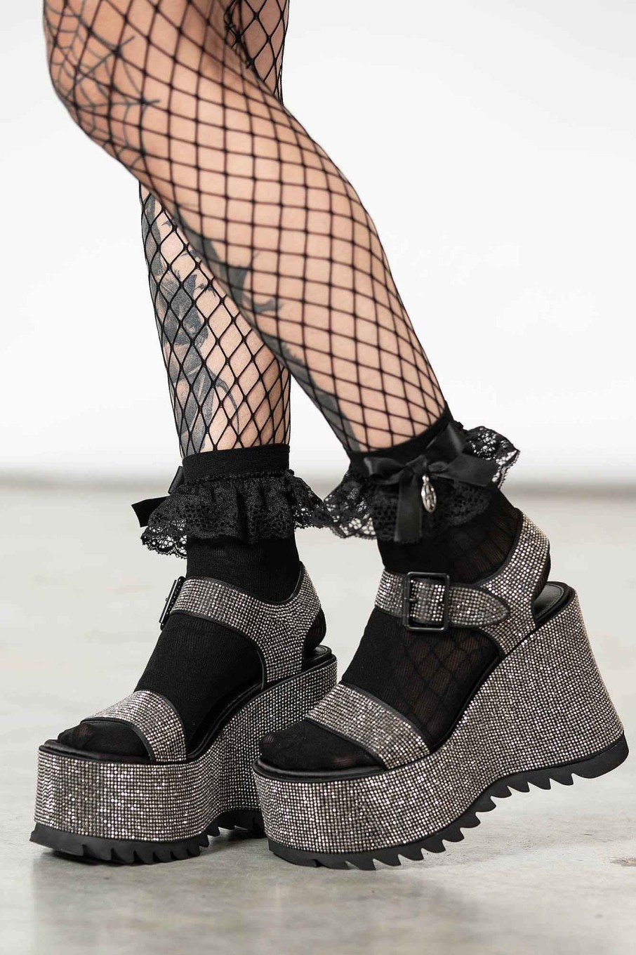 Shoes KILLSTAR | Night Queen Platform Sandal Glitter