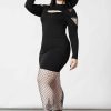 Women KILLSTAR Dresses | Cosmic Shift Long Sleeve Dress Black