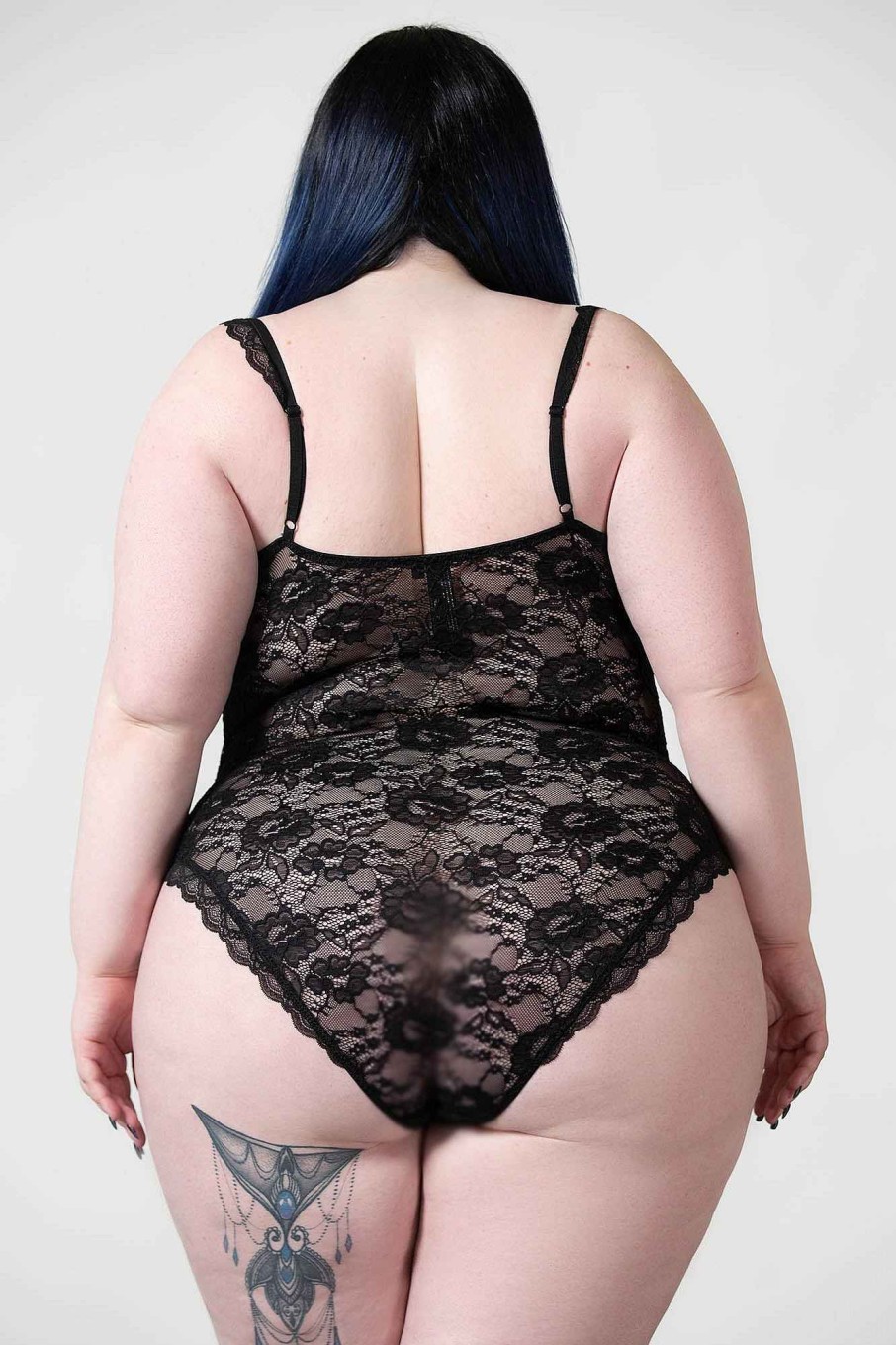 Plus KILLSTAR Intimates | Magnolia Lace Bodysuit [Plus] Black