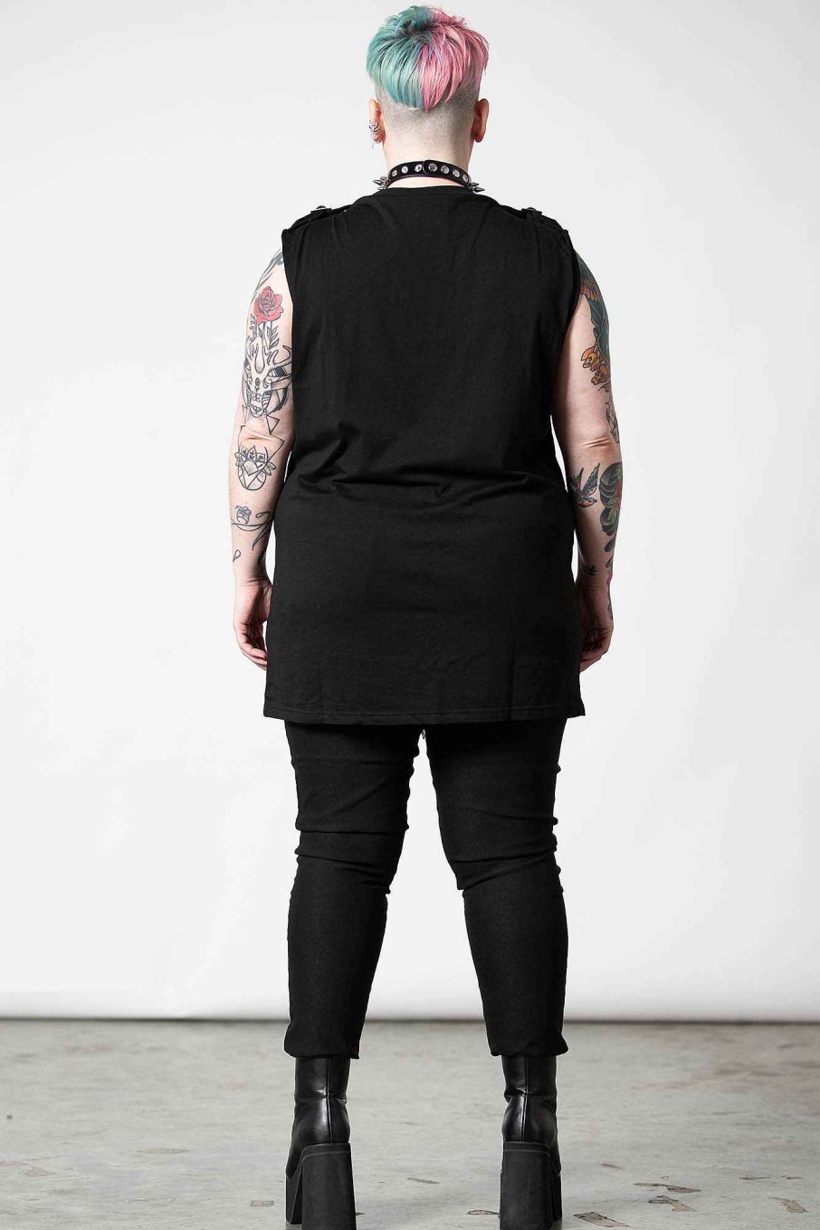 Plus KILLSTAR Tops | Overtaker Vest [Plus] Black