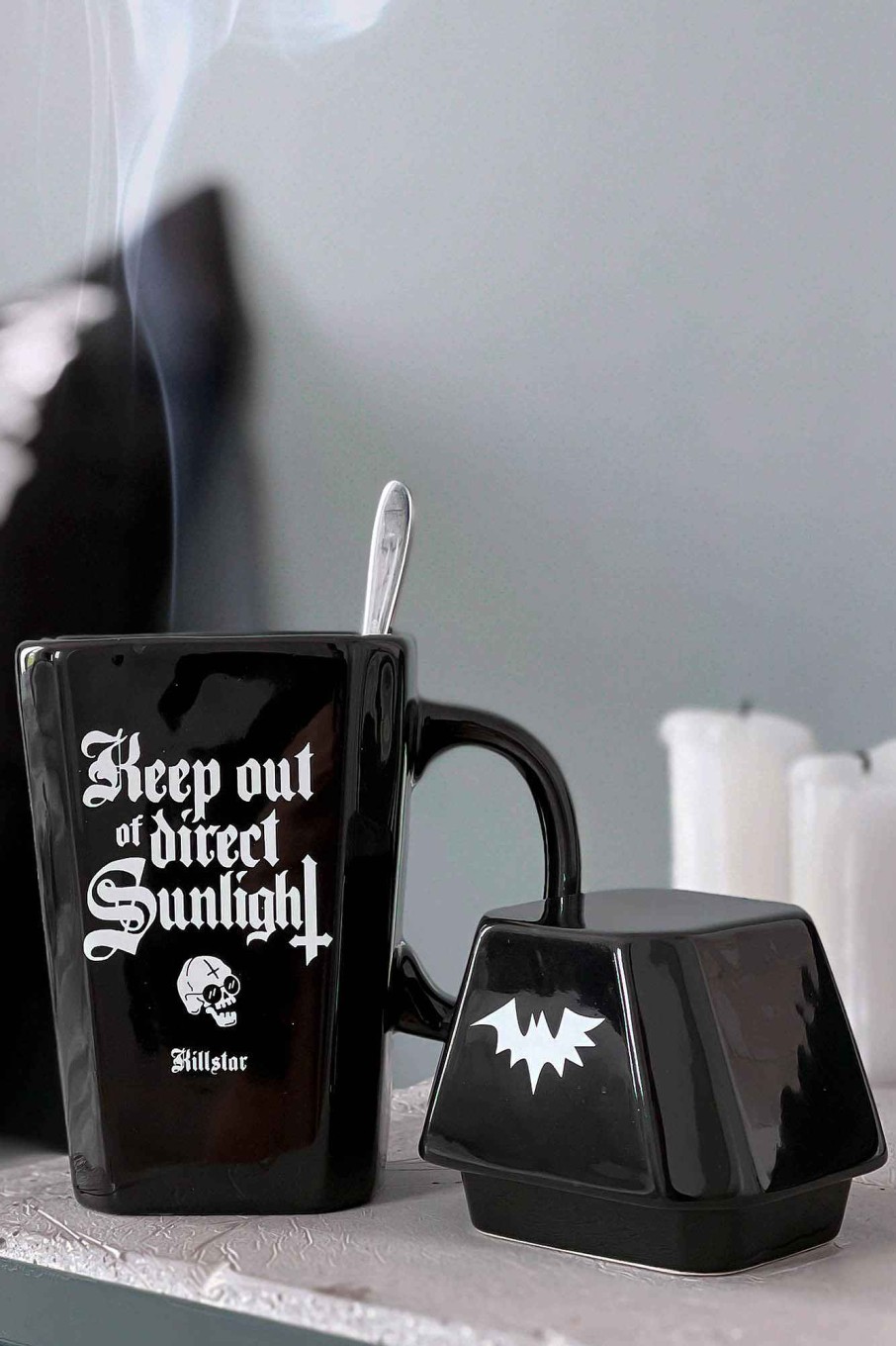 Home KILLSTAR Cups & Mugs | Nocturnal Coffin Mug Black