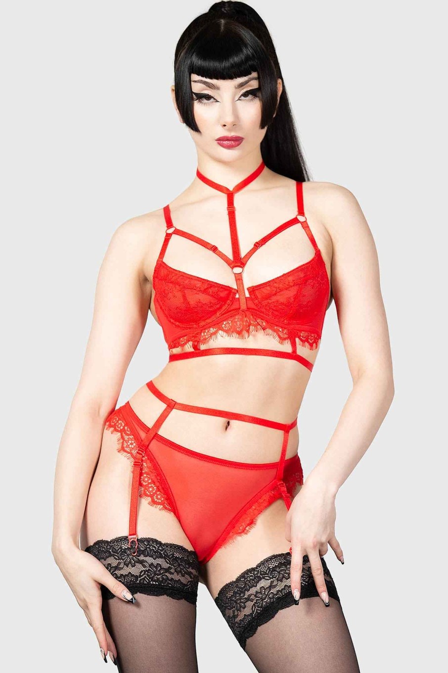 Women KILLSTAR Intimates | Harlow'S Seduction Bra Red