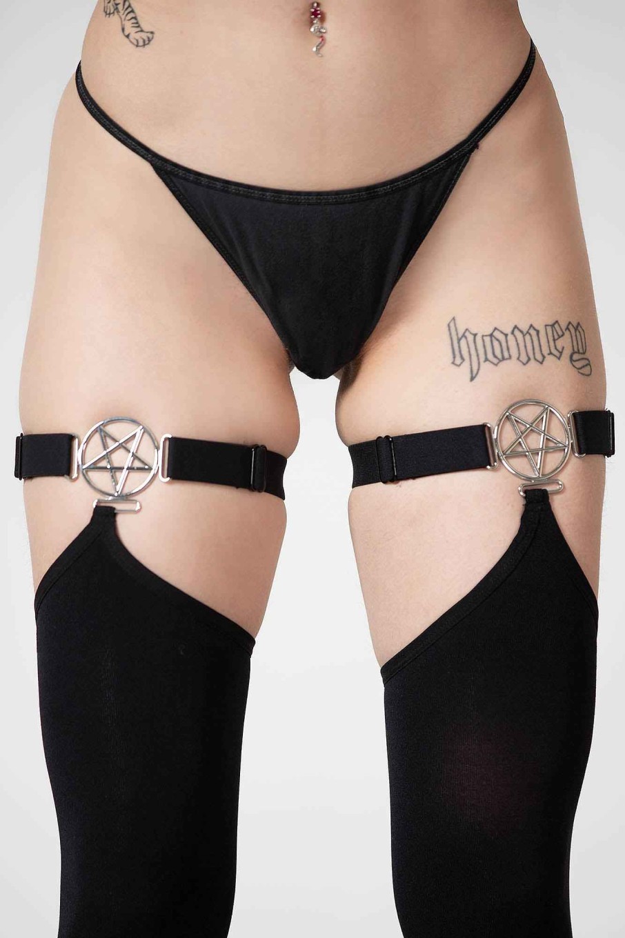 Accessories KILLSTAR Socks & Tights | Fiendish Stockings Black