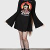 Women MGM CARRIE Dresses | Creepy Carrie Skater Dress Black