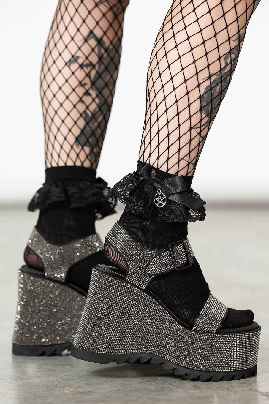 Shoes KILLSTAR | Night Queen Platform Sandal Glitter