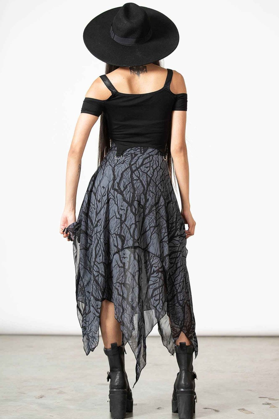 Women KILLSTAR Skirts | Dasia Maxi Skirt Black