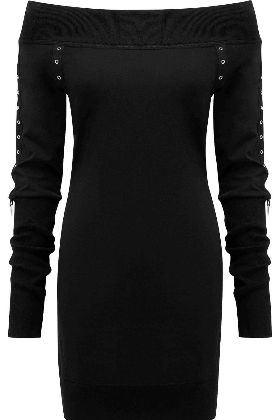 Women KILLSTAR Dresses | Wicked Riffs Sweater Dress Black