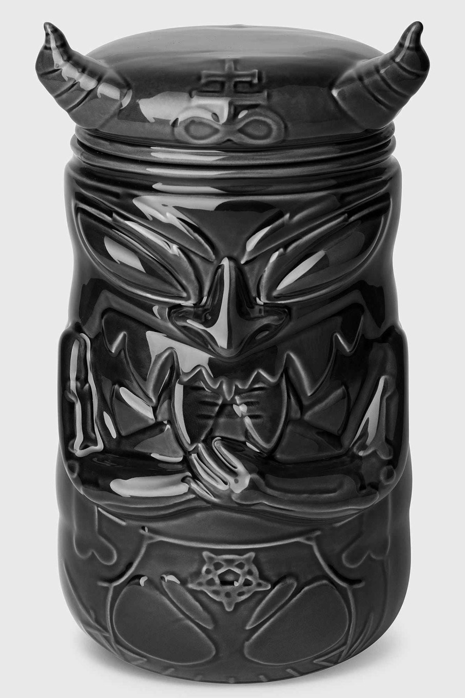 Home KILLSTAR Jars | Tiki Demon Jar Black