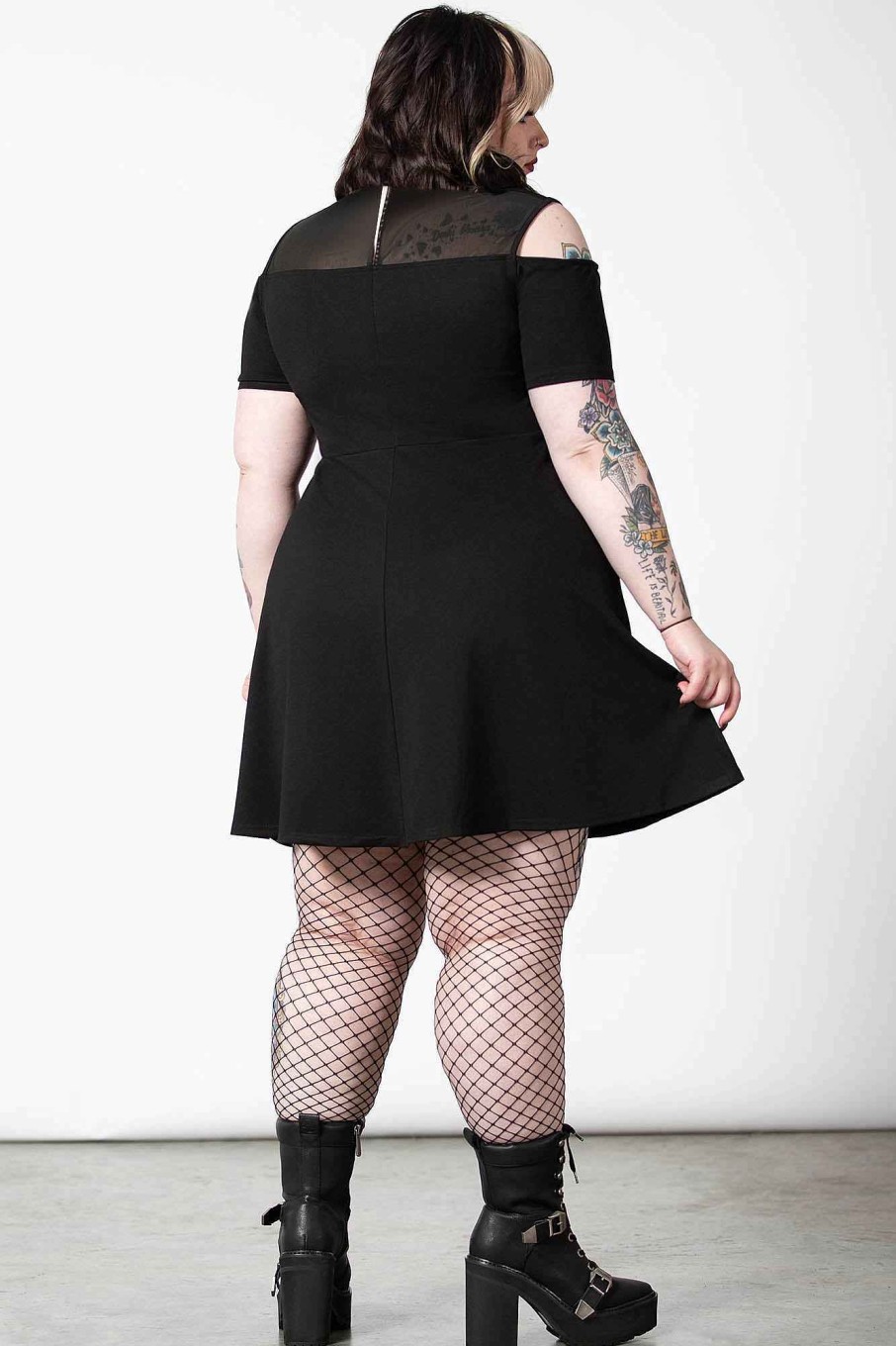 Plus KILLSTAR Dresses | Astra Skater Dress [Plus] Black