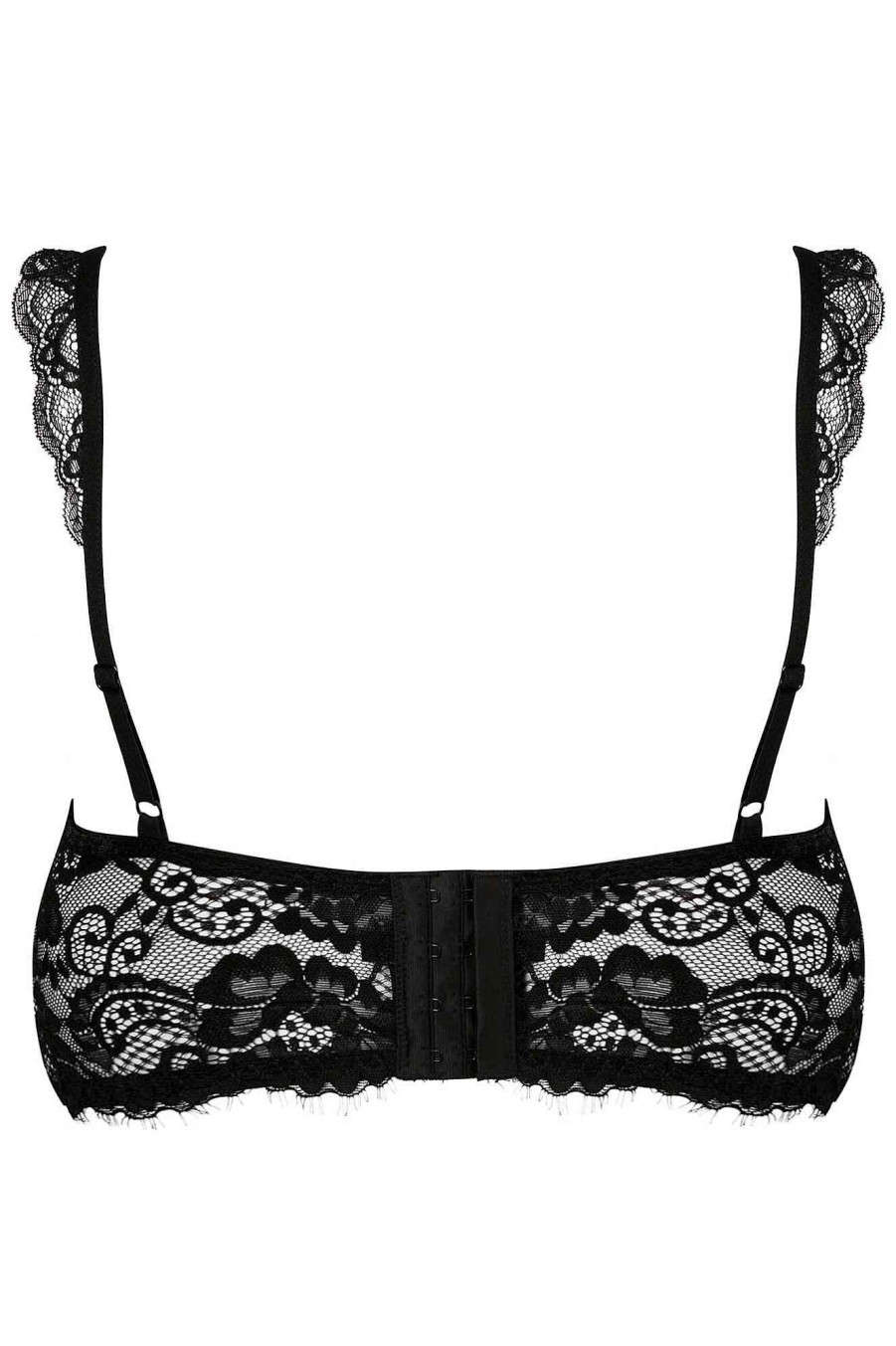 Plus KILLSTAR Intimates | Wild Rose Mesh Bra [Plus] Black