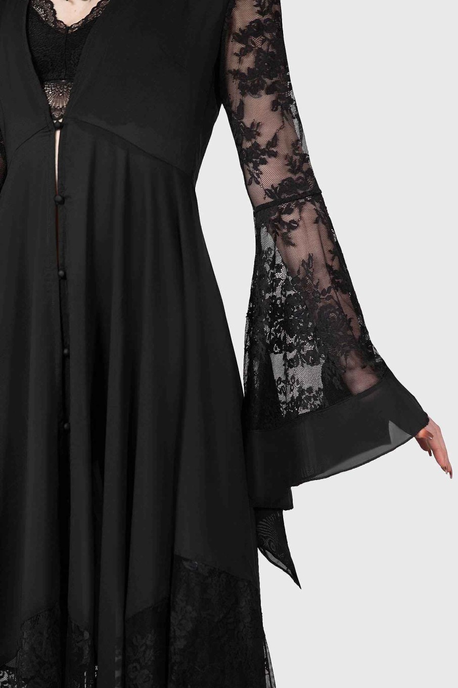 Women KILLSTAR Dresses | Misty Night Maxi Dress Black