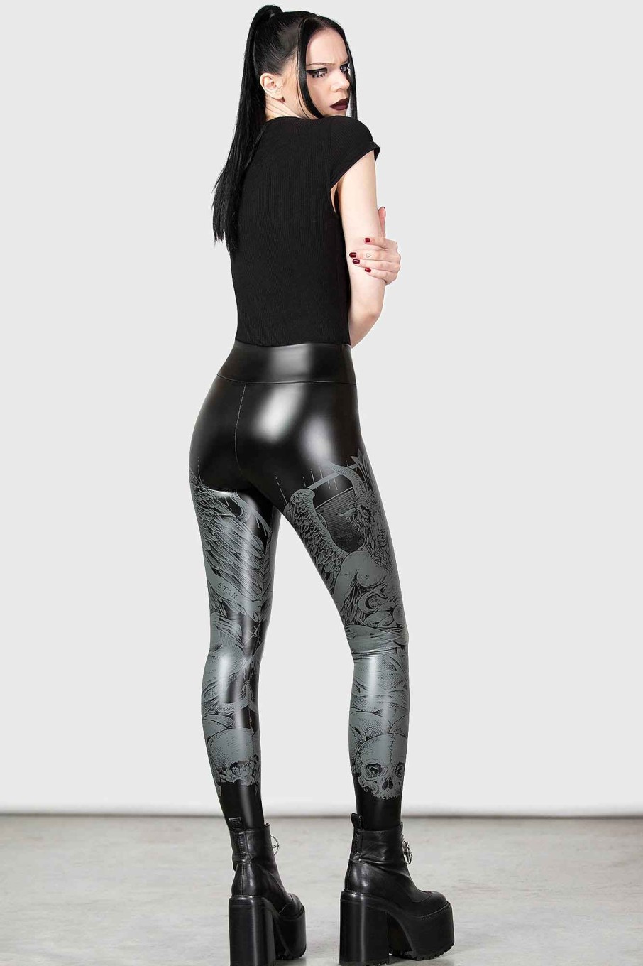 Women KILLSTAR Bottoms | Dark Forces Leggings Black