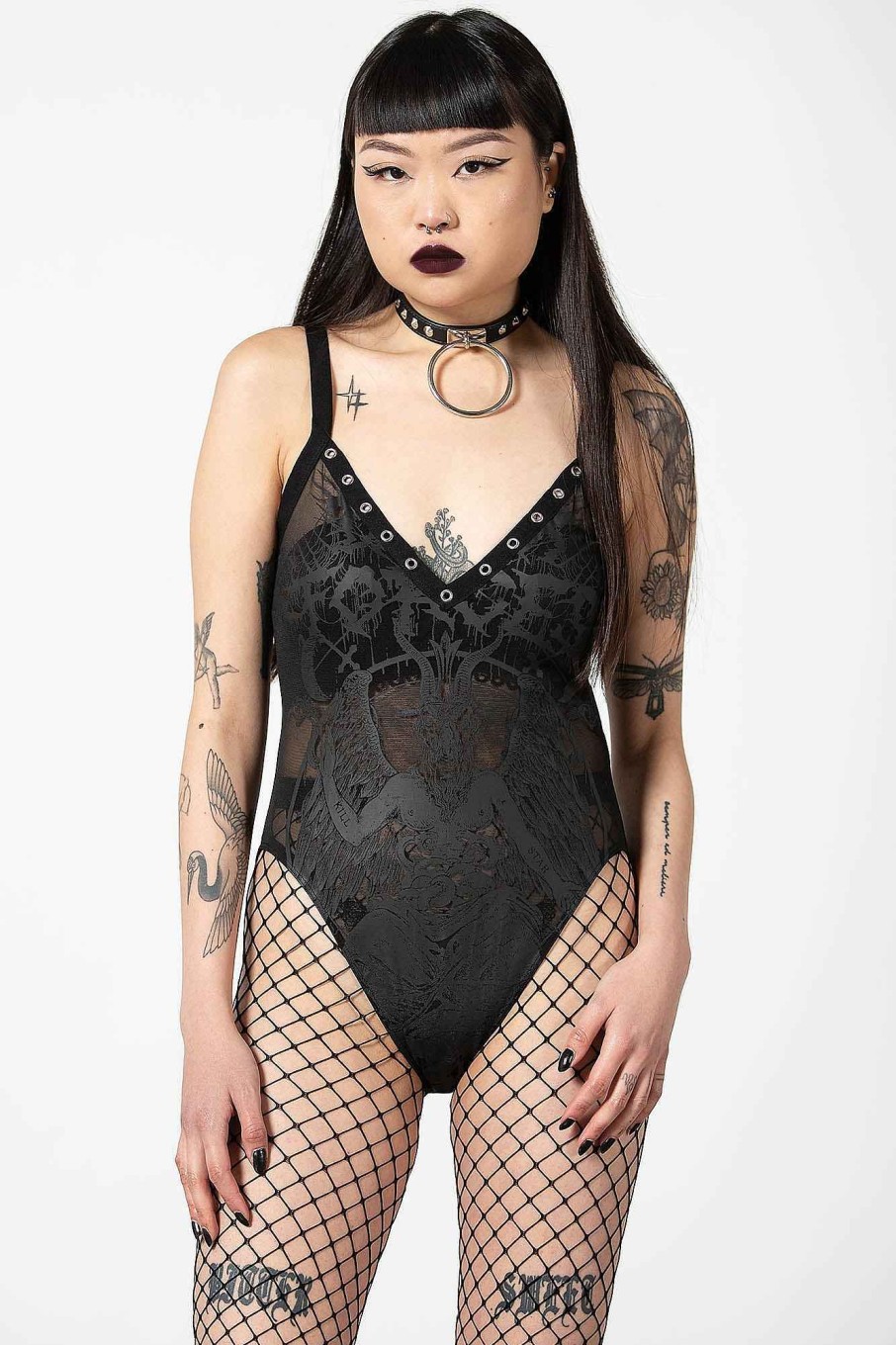 Women KILLSTAR Intimates | Dark Forces Bodysuit Black